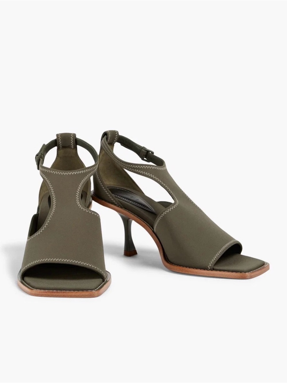 Zimmermann scuba Women’s Olive Open-Toe Slingback Sandals